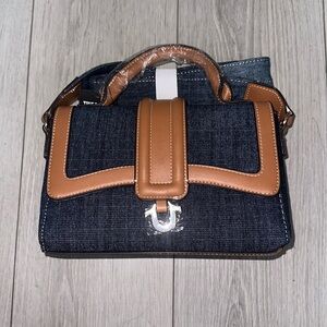 True Religion Denim & Brown Purse Brand New